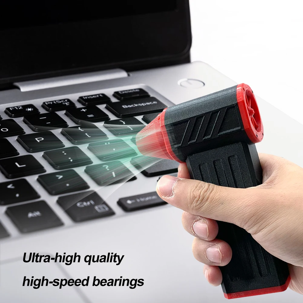 휴대용 덕트 선풍기 키보드 청소 도구, 110000RPM 터보 제트 선풍기, 브러시리스 모터 터보 폭력 선풍기, 45 M/S 먼지 송풍기, 28.8mm