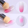 1Pcs Gradient Shading Nail Brush Double-ended Soft Sponge Replaceable Heads Nail Art Brush Rhinestone Handle Nail Painting Brush 2