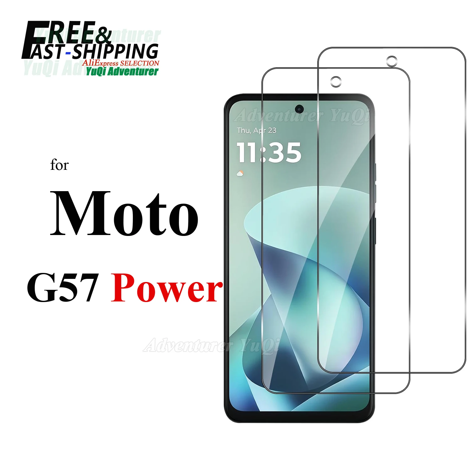 Tempered Glass HD 9H Clear Anti-Scratch Screen Protector, 6.72 inch, Case Friendly