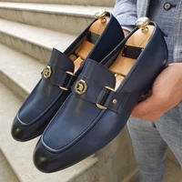 Italy Men Casual Shoes Autumn Leather Loafers Office Shoes For Men Driving Moccasins Comfortable Slip on Party Fashion Shoes Men