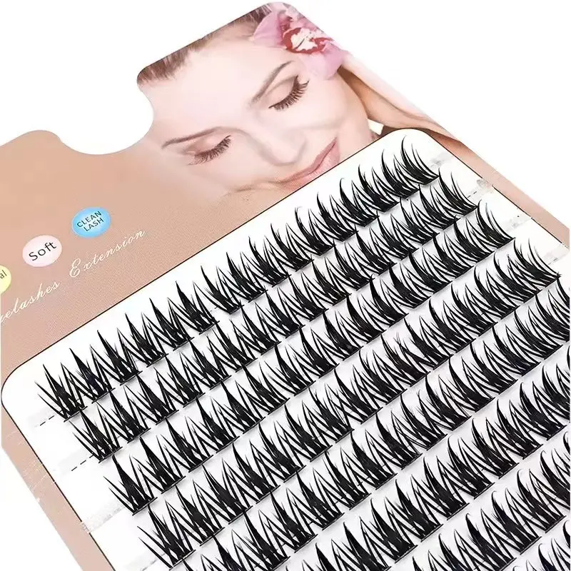 Individual Eyelash Clusters Russia Volume Mink Eyelash Extension Segmented False Lashes 3D fluffy Thick Bundle Makeup Cilias New