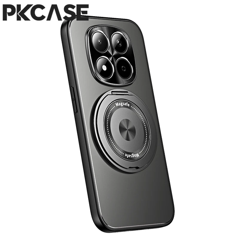 PKCASE 360° Rotating Magnetic Bracket Case with Matte Lens Protective Cover