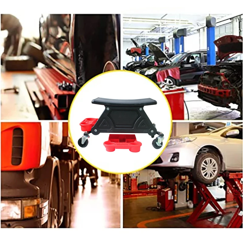 Car Multi-Function Chair Mechanic For Wax Polishing Projects Car Creeper Stool Chair Mobile Creeper Seat Car Wash Supplies