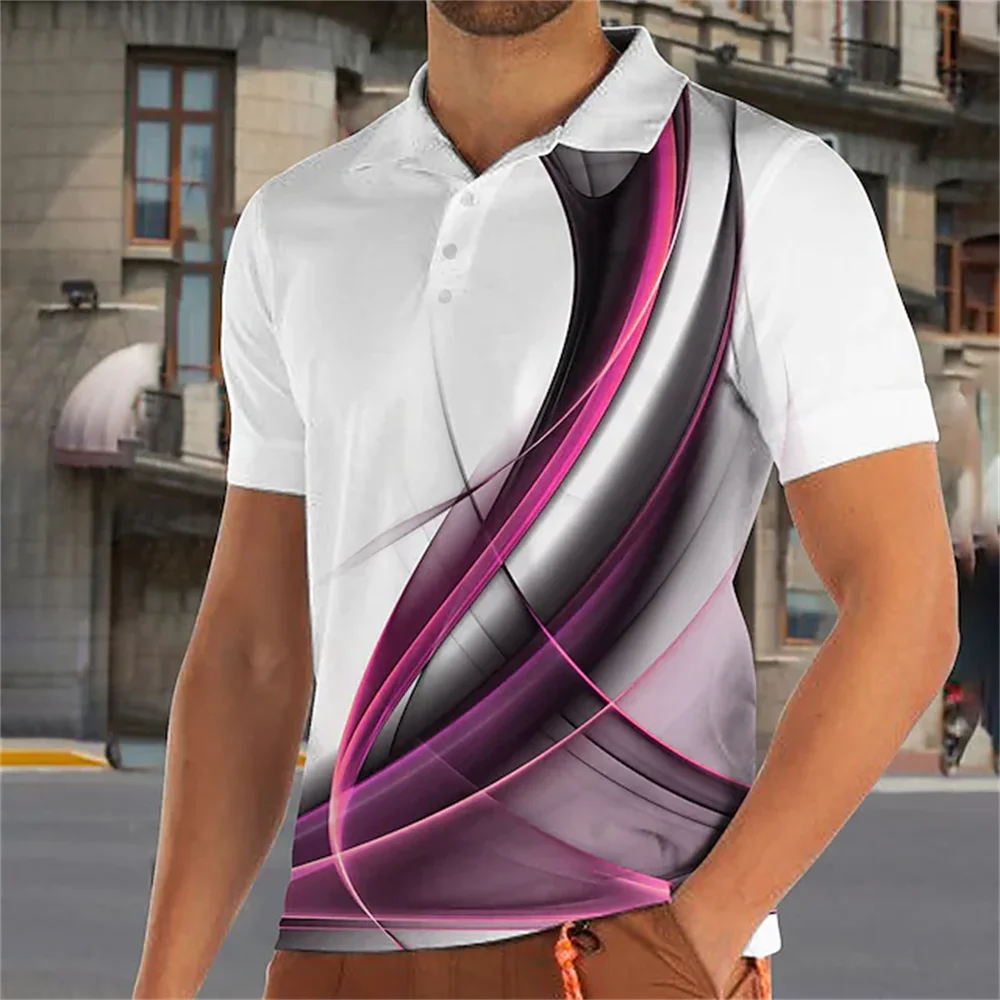 Summer Men's Polo Shirt Color-coded Short Sleeve Tshirt Mesh