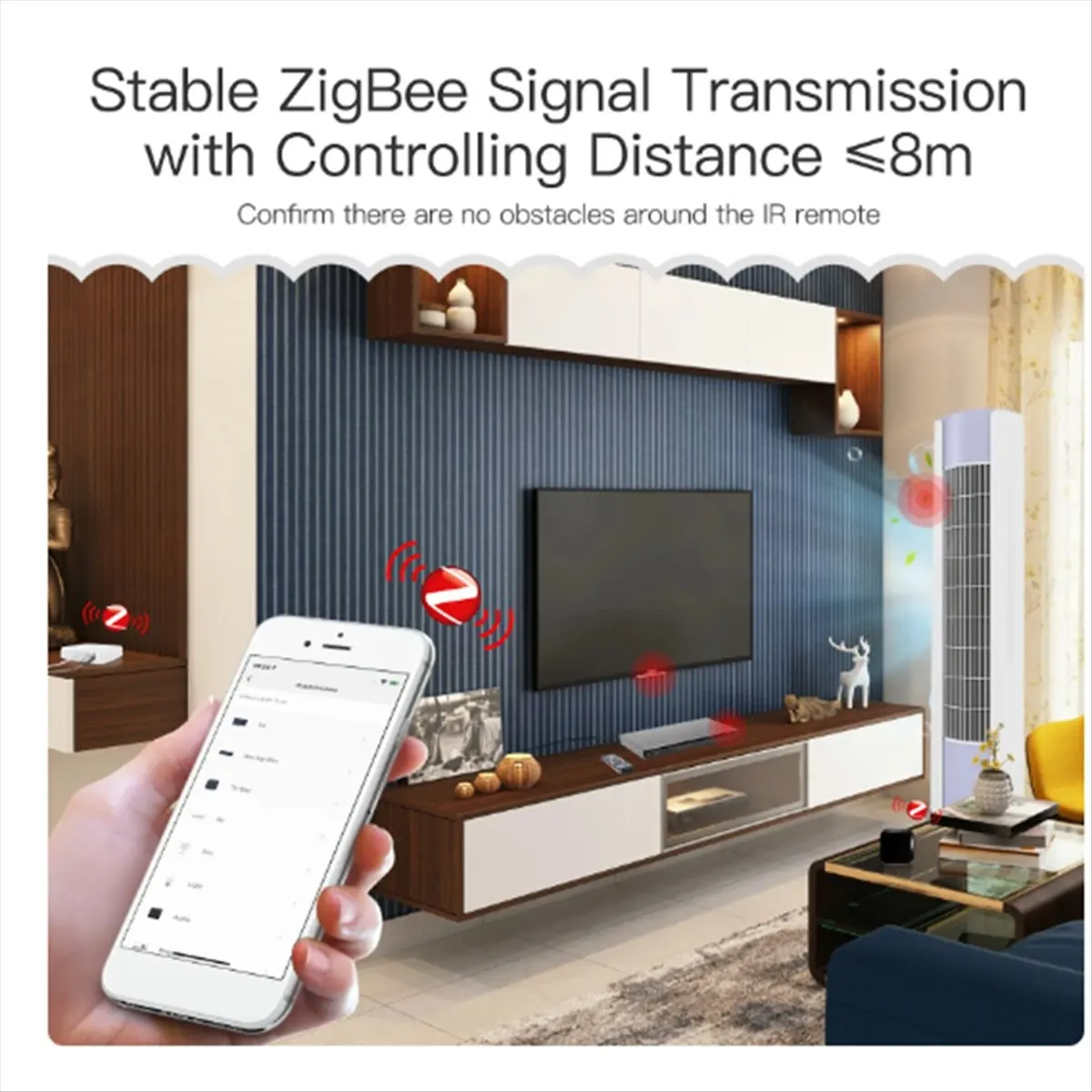 UFO-R11 ZigBee 에어컨 TV IR 리모컨 가정용 범용 적외선 리모컨 Tuya-A23U로 구동됨