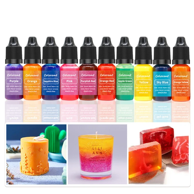 Candle Dyes Kit Liquid Colorant Pigment Set For DIY Aromatherapy Soap Candle  Making Supplies Soy Wax Dyes Crafts Pigment Tools - AliExpress