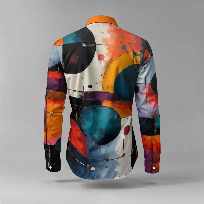 2025 New Style Spring Summer Men Shirt Set Brand Print Fashion Simple Two Piece Set Mens Luxury Lightweight Party Long Sleeves S_voghion.com