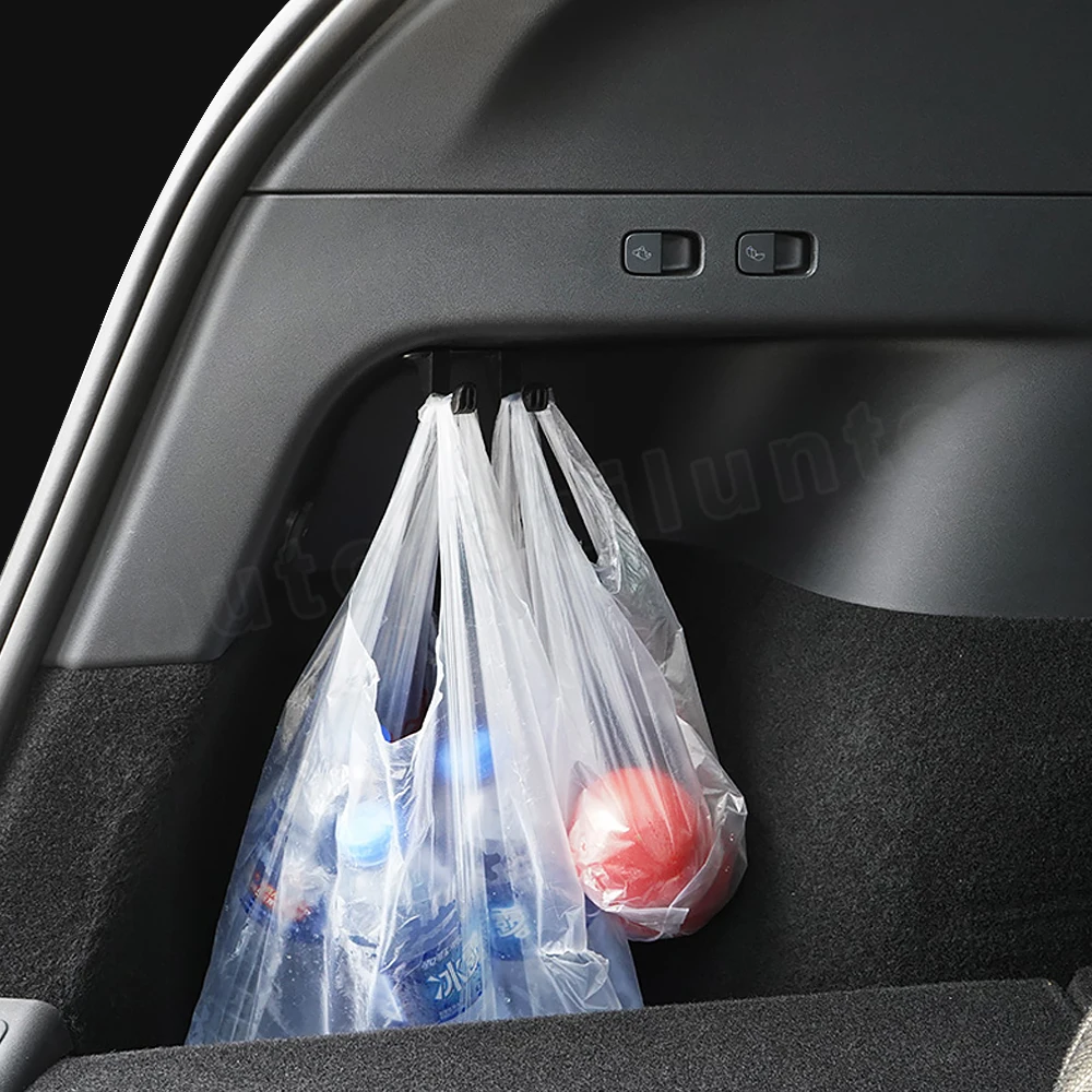 Car Accessories Rear Trunk Hook Shopping Bag Holder Back Suitcase Organizer For Tesla Model Y 2023 2022 2021
