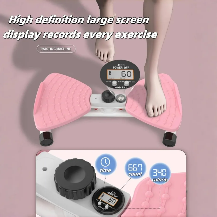 Waist Twisting Machine, Ab Twister Board for Women Belly Fat, Waist Twister with 330 lbs Capacity, Home Gym Exercise Equipment f