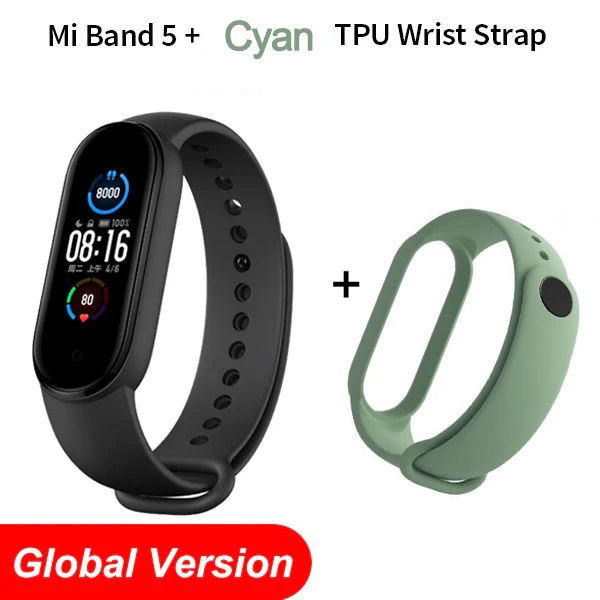 Xiaomi Mi Band 5 Smart Bracelet 1:1 large AMOLED Screen Heart Rate Fitness Traker Bluetooth 5.0 Sport Waterproof band 5 