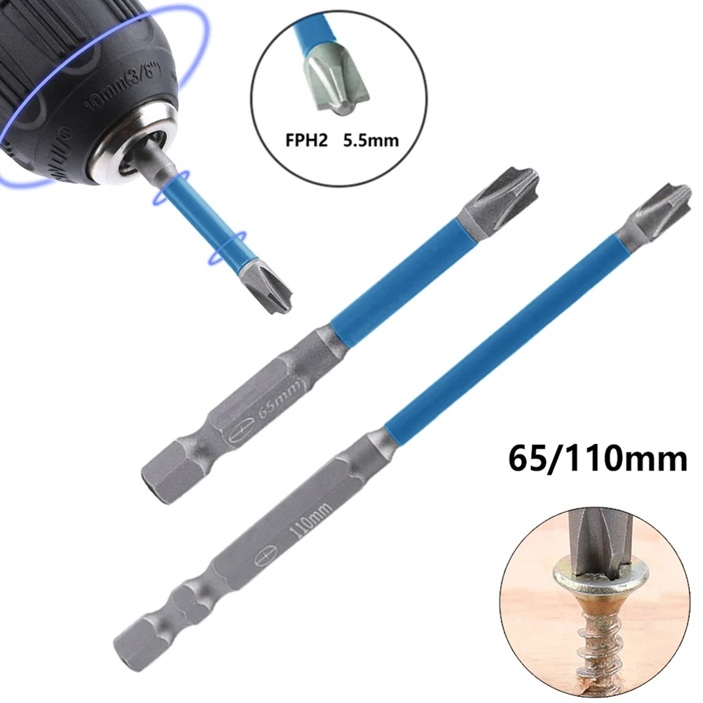 

1/2PCS 65/110mm Alloy Steel Special Cross Screwdriver Bit FPH2 Electricians Hand Tools For Home Furnishing Socket Switch