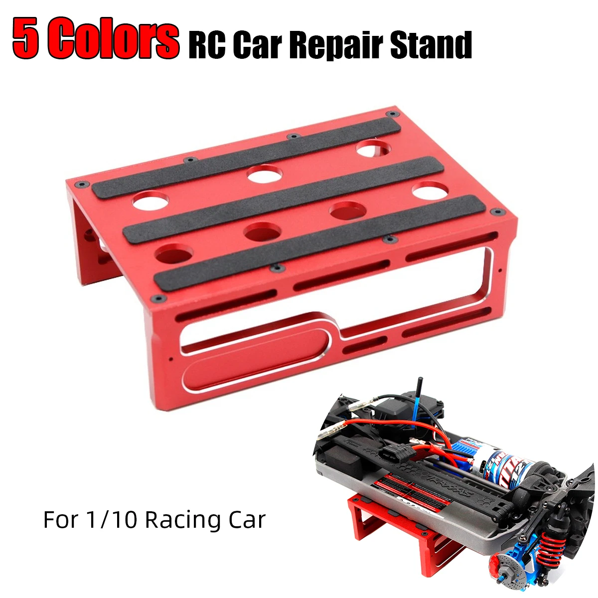 

RC Aluminum Alloy Work Stand Assembly Platform Holder Repair Station for RC Car Universal 1/8 1/10 TRX-4 Axial SCX10 Tamiya HSP