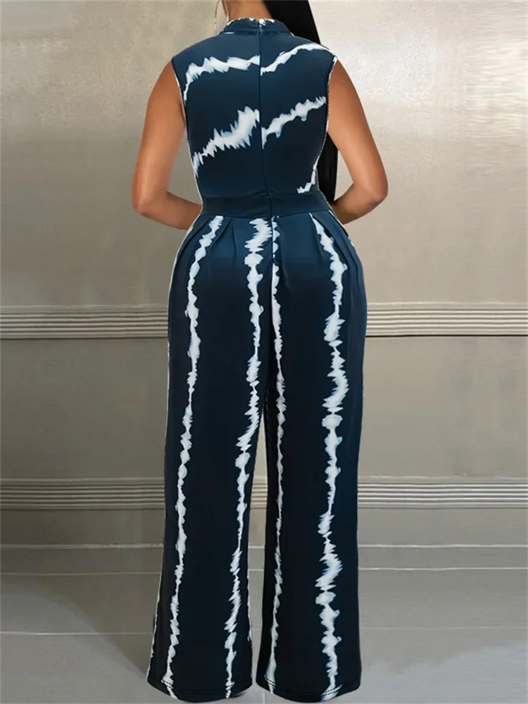 Wmstar Plus Size One Piece Outfits Women's Jumpsuits Printed Summer Holiday New Playsuits Overalls Wholesale Dropshipping 2025