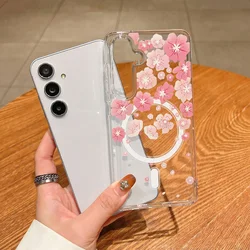 Pink Cherry Blossoms Magnetic Phone Case - Galaxy A37 (BH54)