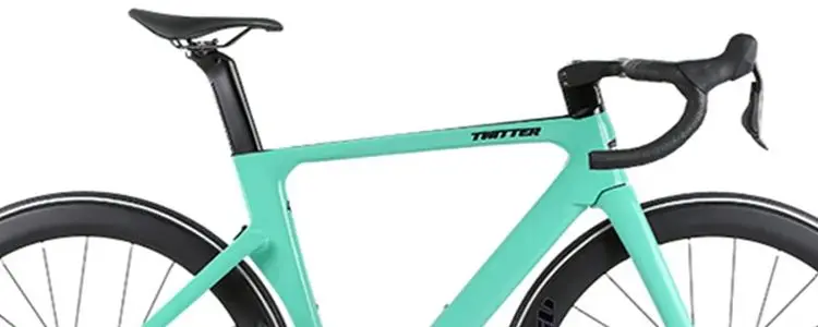 Twitter-カーボンロードバイク油圧ディスクブレーキ、ブラックサムライ