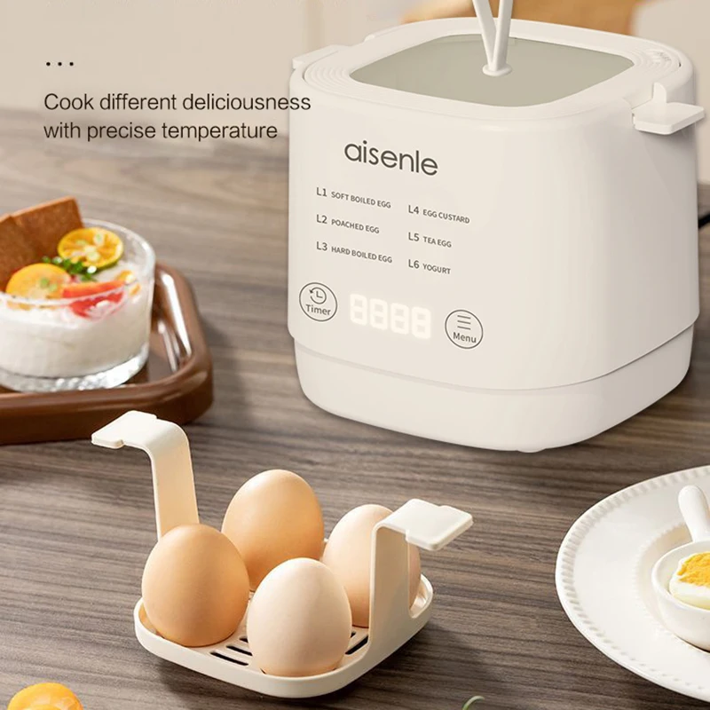 6 Eggs Boiler Steamer Multi Function Rapid Electric Egg Cooker Auto-Off Generic Omelette Cooking Tools Kitchen Utensil Breakfast 5