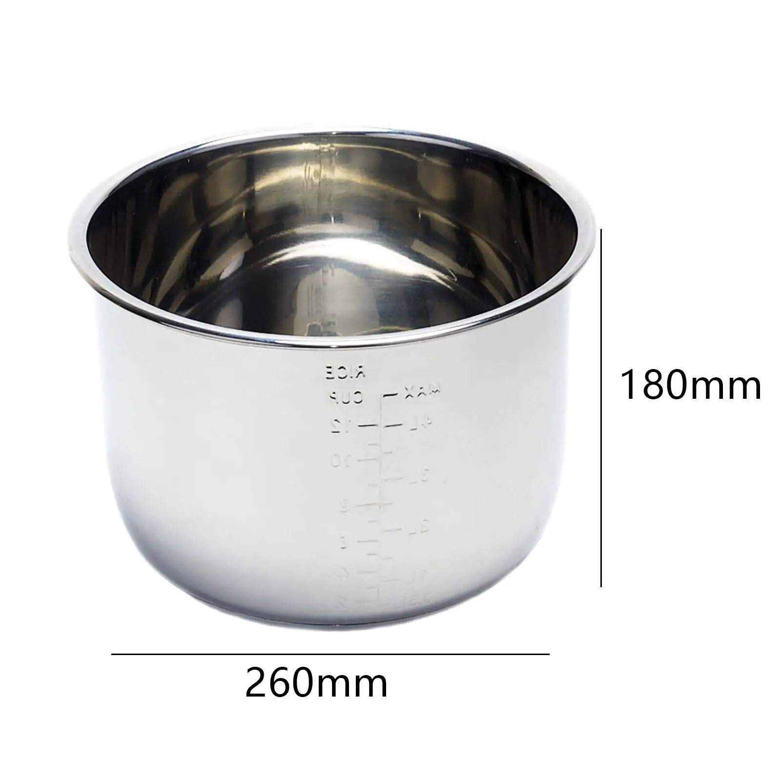 Pot Inner Cookware Reusable Sturdy Household Thickened Rice Cooker Kithcen Tool Round Multifunctional 0.8 Rice Cooker Liner