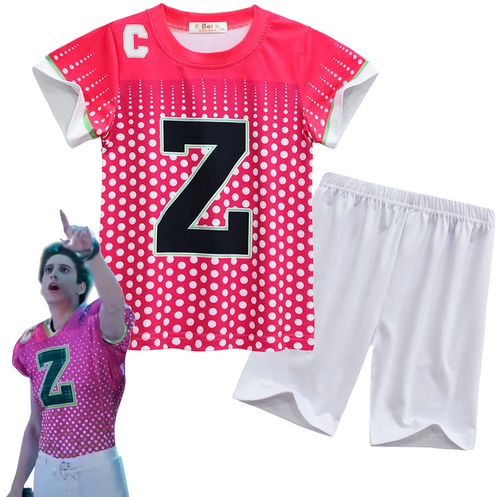 

Movie Zombie 3 Cosplay Men Costume Zed Roleplay Fantasia Man T-shirt Shorts Halloween Carnival Party Clothes For Male Disguise