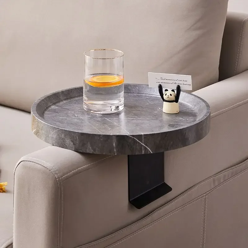 Mobile Sofa Tray Mini Coffee Table Adjustable Sofa Armrest Waterproof Stain Resistant Corner Storage Tray Furniture Living Room - Image 4