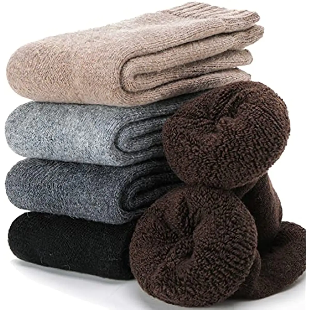 

Winter Warm Men Women Socks Wool Socks Super Thicker Solid Socks Wool Socks Cold Snow Terry Home Warm Snow Socks