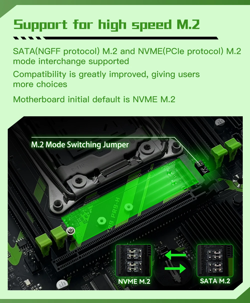 Description Picture 5 of itemMACHINIST X99 PR9-H Motherboard Set kit Xeon E5 2620 V3 LGA 2011-3 CPU DDR4 16GB ECC RAM Memory NVME SATA M.2 dual channel