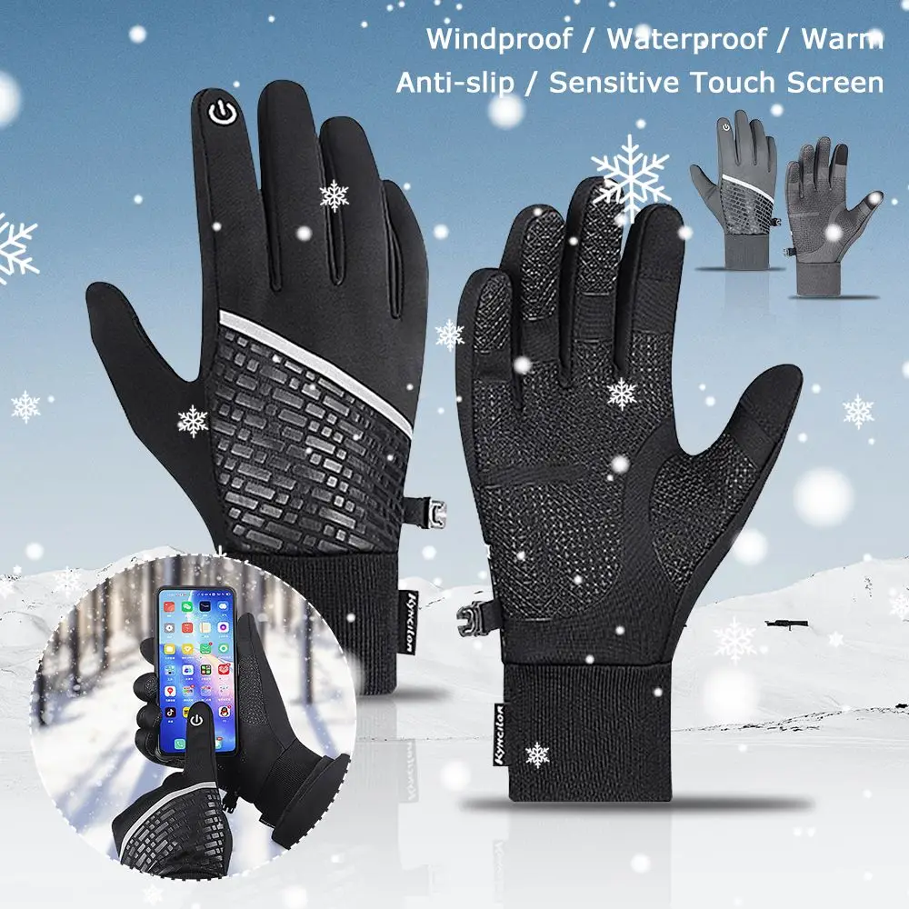 

Men Women Unisex Outdoor Sports Fishing Running Climbing Windproof Cycling Driving Gloves Mittens Touch Screen Winter Gloves