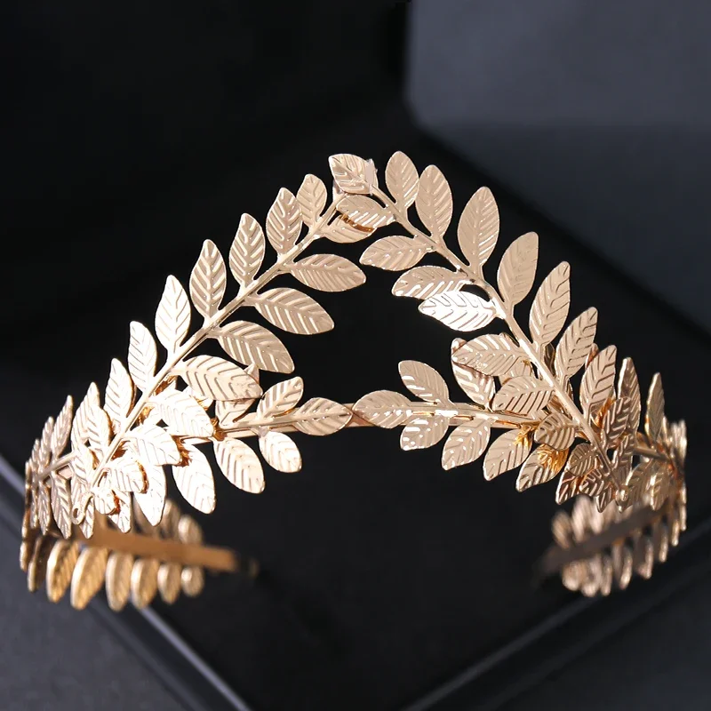 Gold Color Rhinestone Bridal Tiaras And Crowns Crystal Prom Diadem Headband Bridal Wedding Hair Accessories Jewelry Crown Tiara