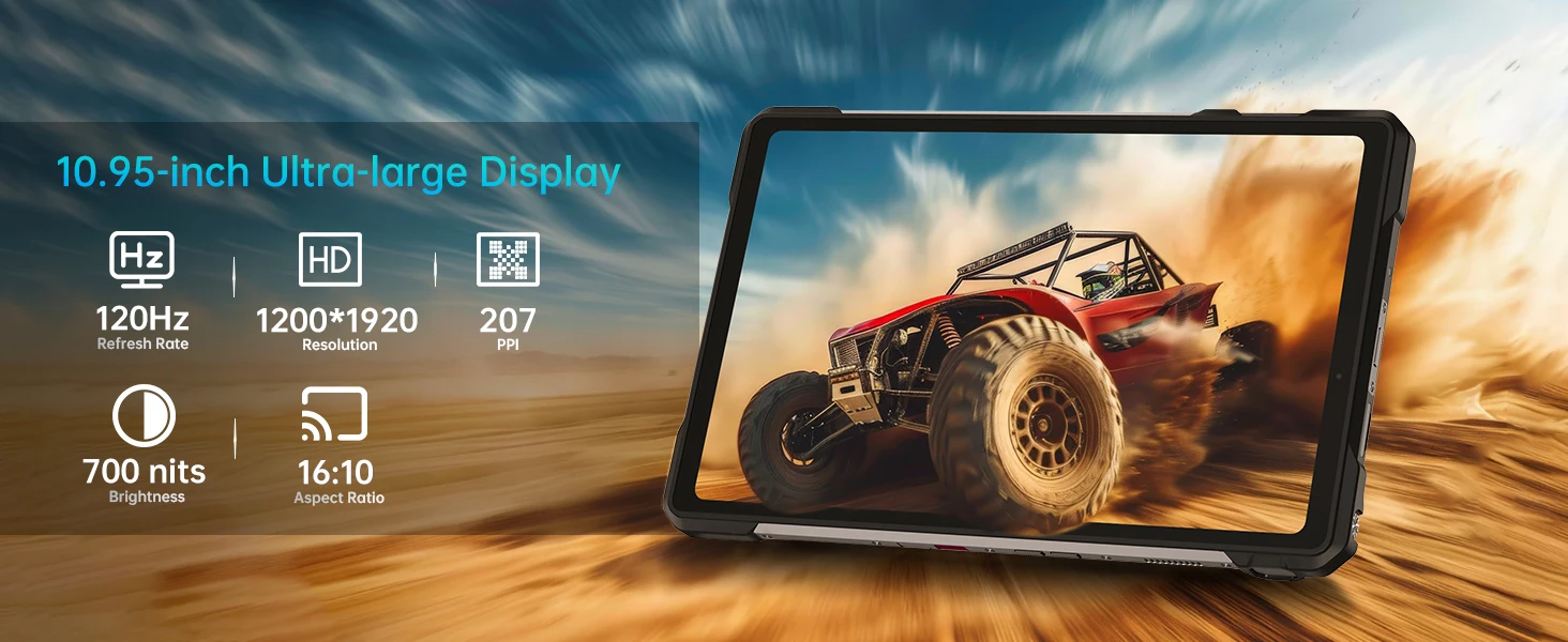 8849 TANK PAD E Unihertz Rugged Projector Tablet Android 14 Phone Tablet 4G 21000mAh 512GB(2TB Expand) 10.95 inch Smart Pad 2025