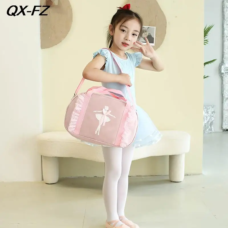 2025 Girls Dance Bag Ballet Dance Backpack Toddler Gymnastics Latin Dance Storage Bag Kids Yoga Tap Jazz Dance Print Handbag 5