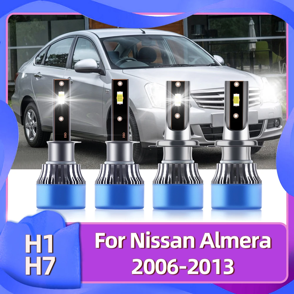 

Roadsun автомобильные светодиодный лампы фары для Nissan Almera 2006 2007 2008 2009 2010 2011 2012 2013 фары противотуманные Luces белый 12 В Замена