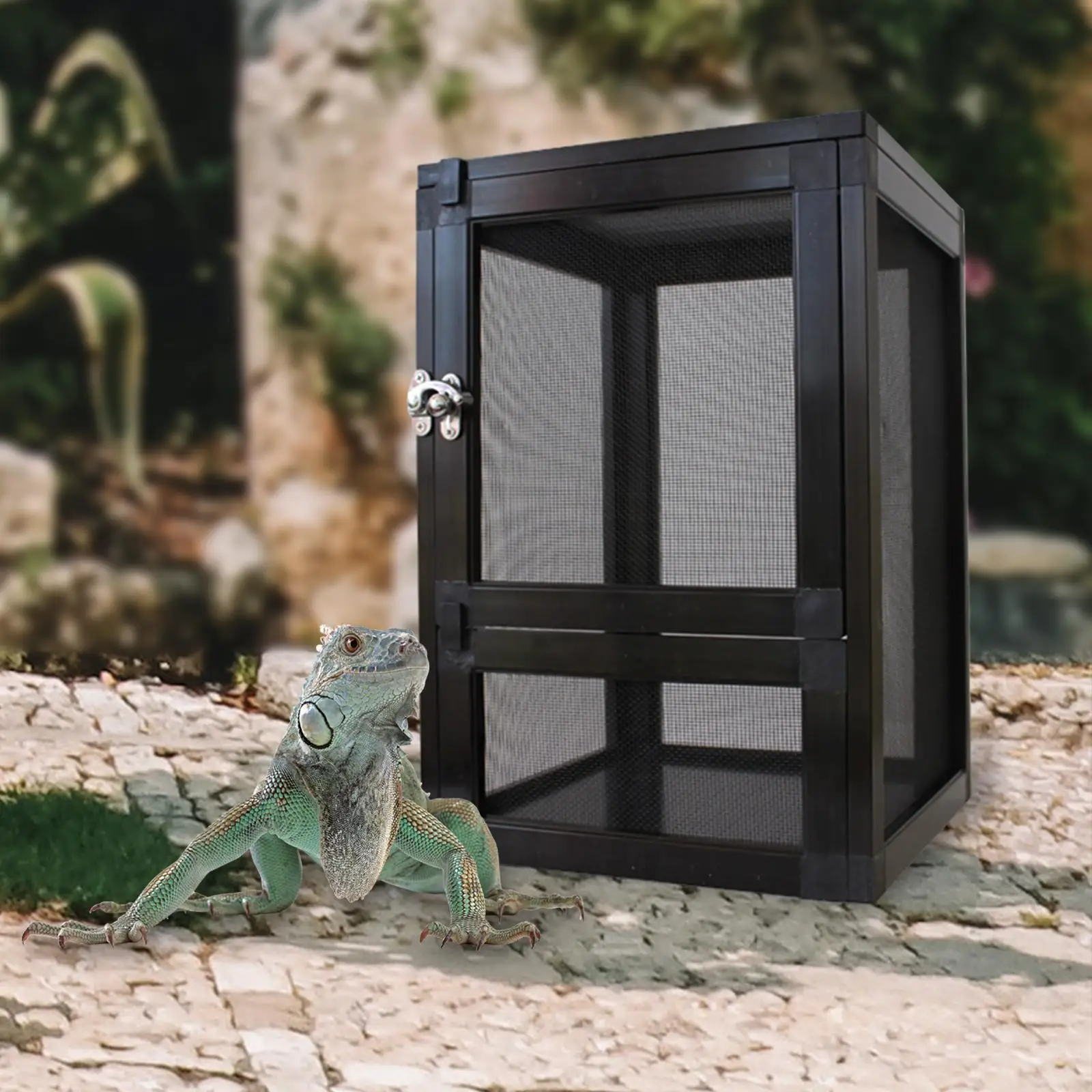 Breeding Box Reptile Tanks Air Screen Cages Reptiles Habitat Reptile Cage for Bearded Dragon Turtles Chameleons Gecko Gerbils Breeding Box Reptile Tanks Air Screen Cages Reptiles Habitat Reptile Cage for Bearded Dragon Turtles Chameleons Gecko Gerbils
