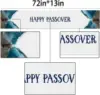Happy Passover Linen Table Runner Dining Party Decor Moses Divided Parting The Red Sea Jewish Pesach Table Runners Party Decor 4