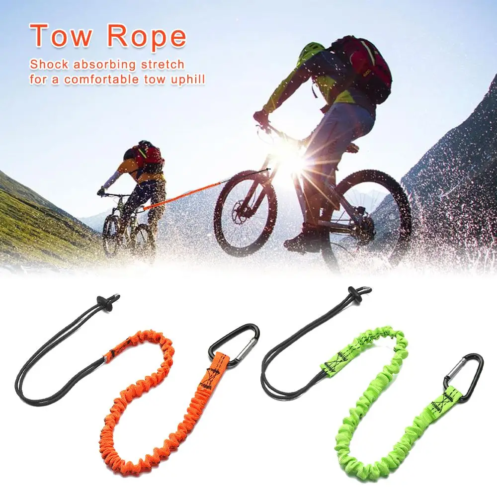 Corde de remorquage portable pour vélo de montagne, 2 couleurs, crochets de  sangle, câble de sécurité, Bunduextrêmes