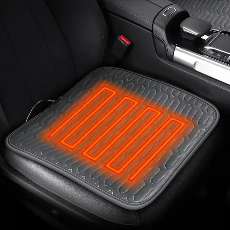 

12V Heated Car Seat Cover Heating Electric Car Seat Cushion Hot Keep Warm Winter USB/Cigarette Lighter Heating Cushion Auto Part