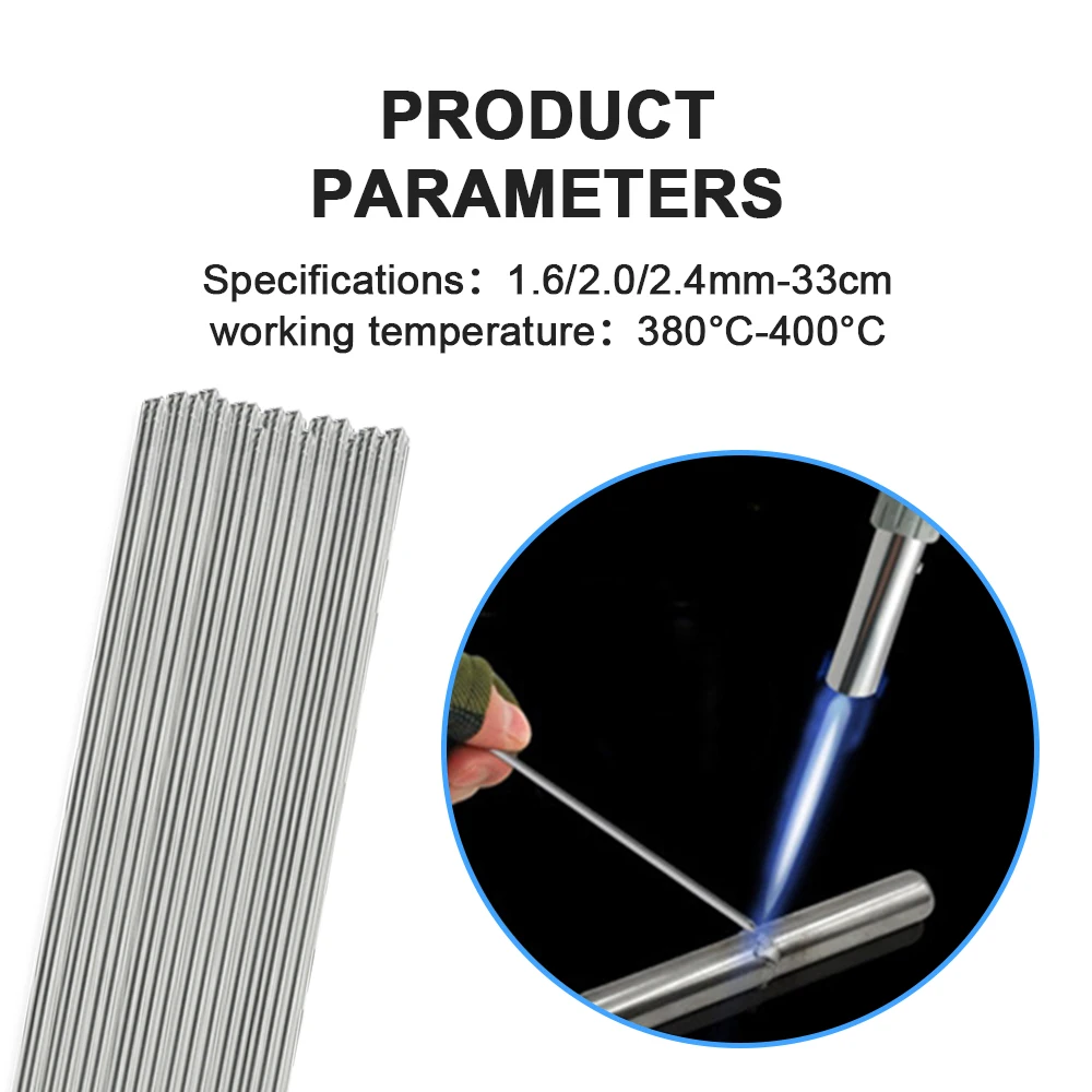 Low Temperature Easy Melt Aluminum Welding Rod Cored Wire Rod Solder No Need Solder Powder Weld Bar for Propane Torch aluminum welding rods