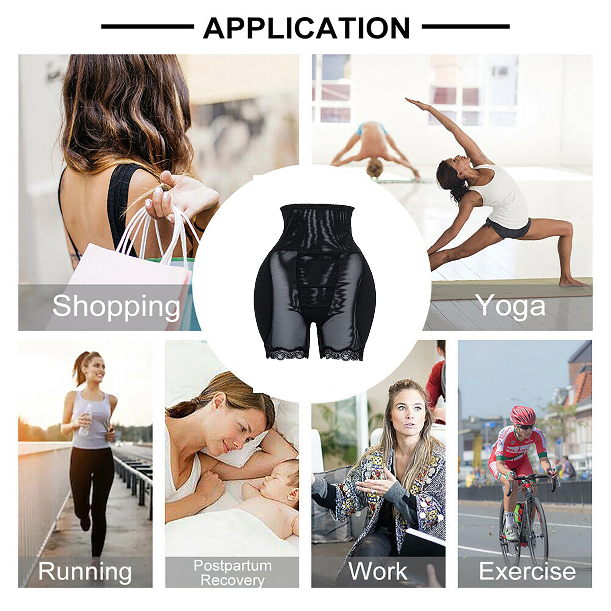 Women Shapewear Seamless Butt Lifter Body Shaper Panties High Waist Hip Padded Enhancer Booty Lifter Tummy Control Fajas Shorts