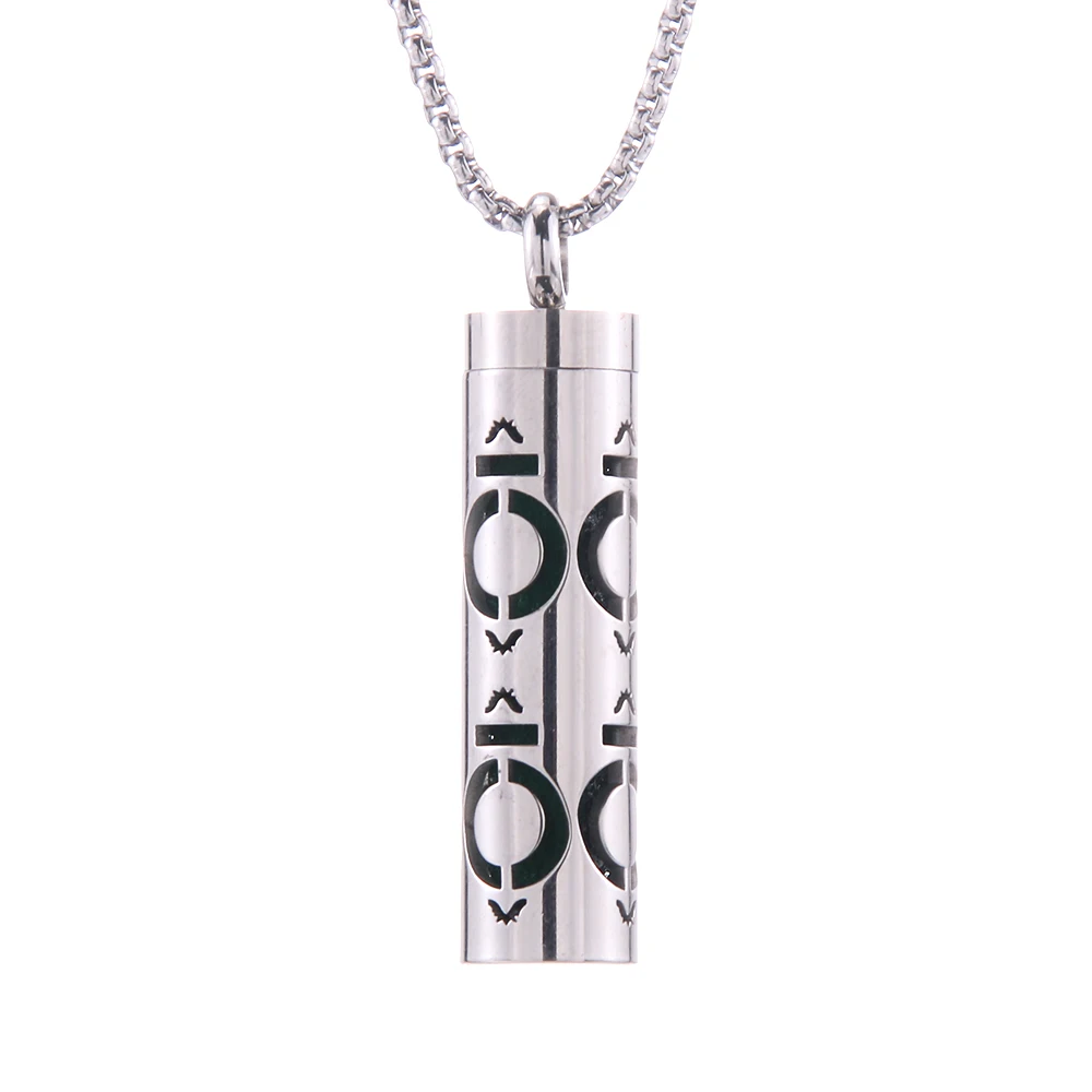 Aromatherapy Diffuser Necklace - Stainless Steel Open Locket with Essential Oil Scent