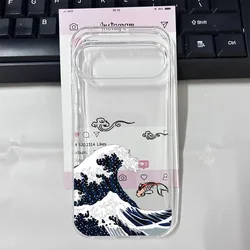 Fashionable Great Blue Wave Phone Case - Soft TPU Cover - Google Pixel 11 (-1)