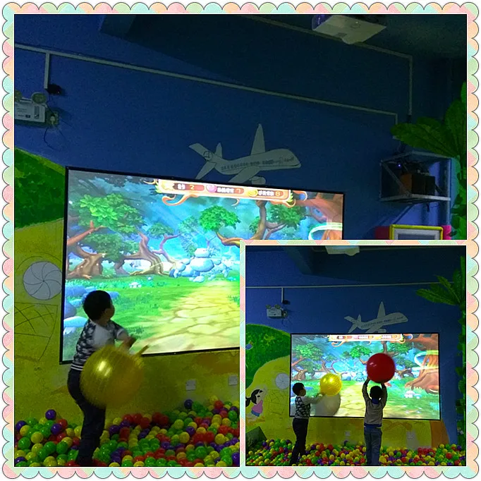 All-in-one Indoor Kids Game Park Wall Smash Ball Interactive Games Interactive Mapping Digital Display Projection