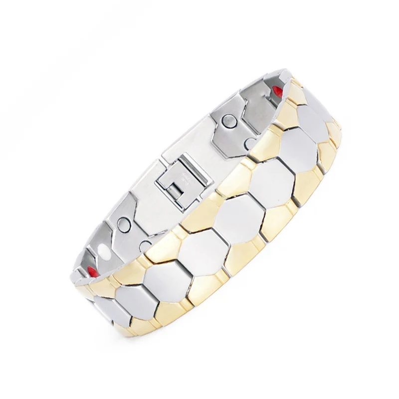 Men Bracelet 3 IN 1 Health Energy Bangle Arthritis Twisted