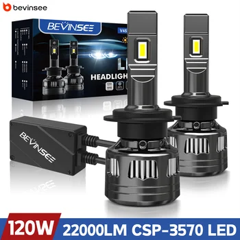 BEVINSEE H7 LED Headlight Bulbs 1