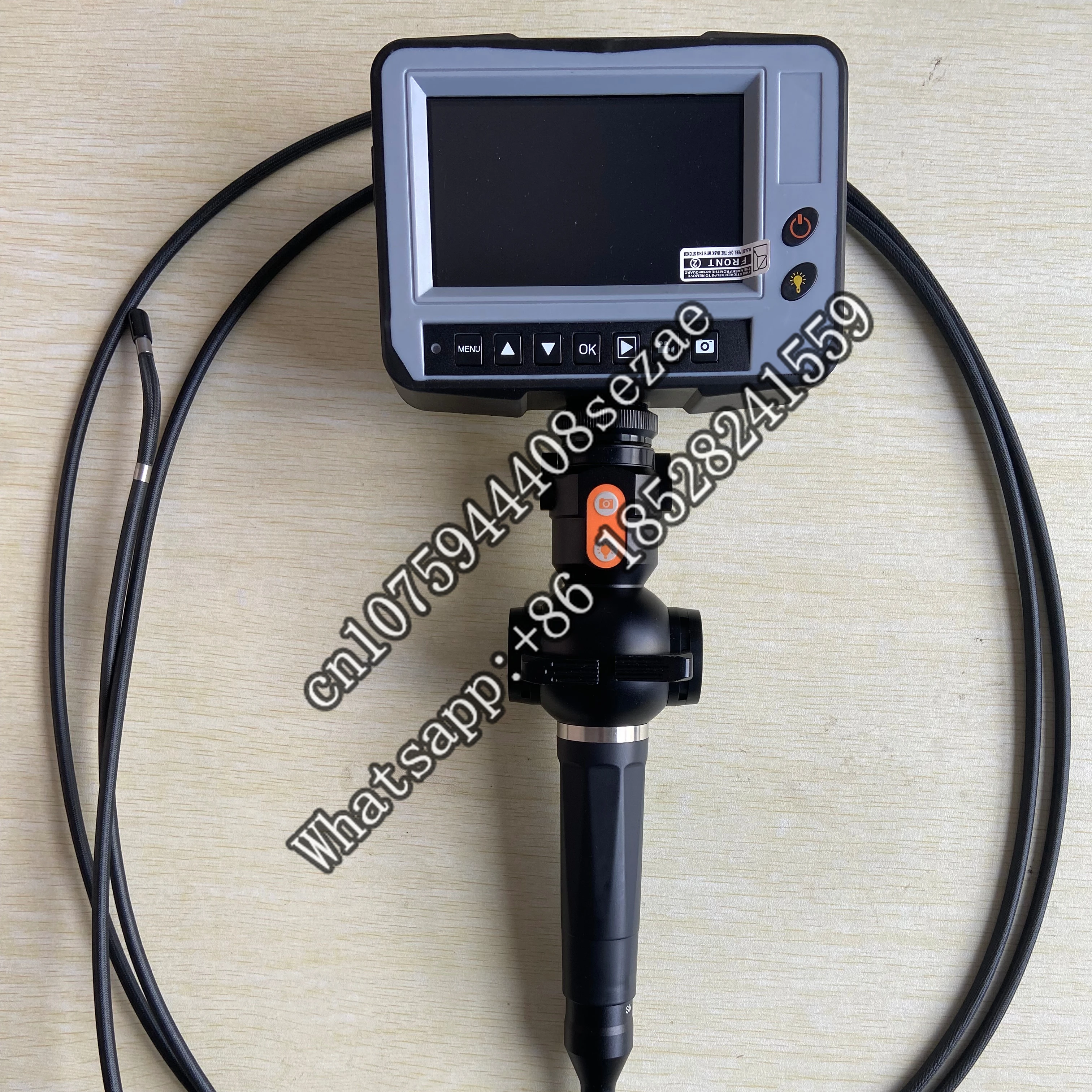 

Industrial Video Borescope With 4.0M Testing Cable, 4-Way Articulation 5.5mm Lens NDT Defect Inspection