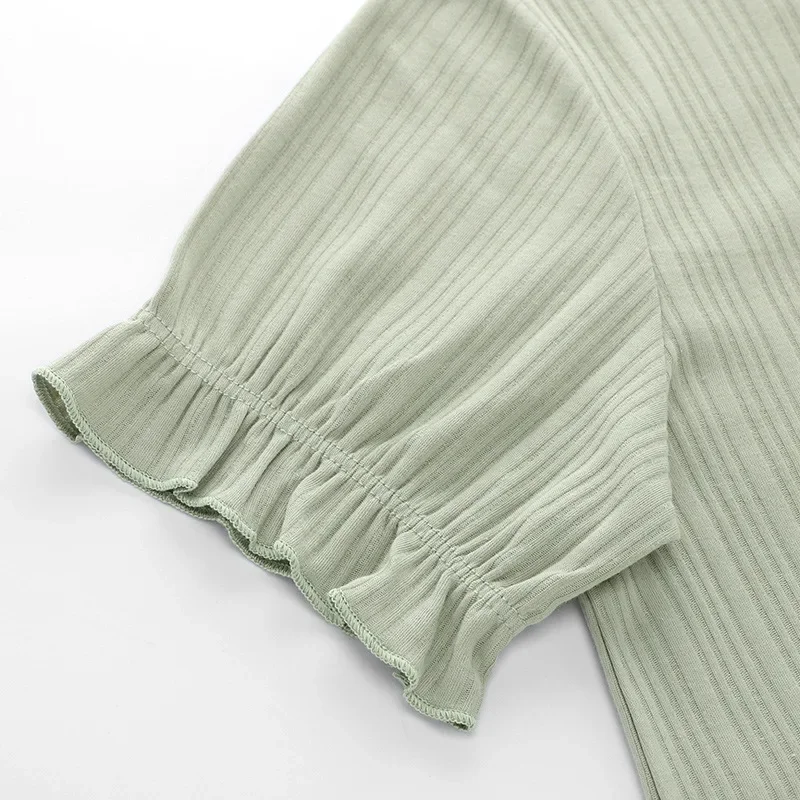 صيف جديد فضفاض المرأة ملابس خاصة قصيرة الأكمام السراويل الأميرة نمط ملابس المنزل غير رسمية مجموعة ملابس خارجية عبر الحدود