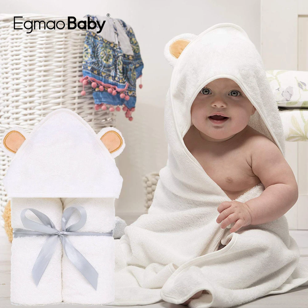 赤ちゃん用プレミアムタオルセット,オーガニックバンブーバスタオル,新生児用の非常に柔らかくて厚いフード付きタオル|Towels| -  AliExpress