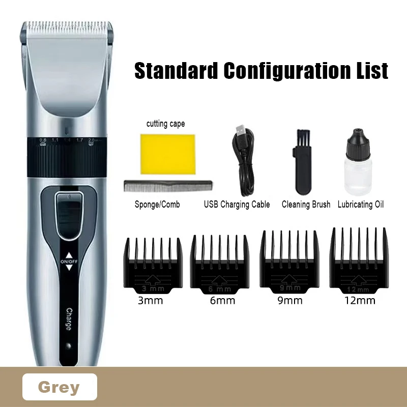 Dog Clipper Dog Hair Clippers Grooming (Pet/Cat/Dog/Rabbit) Haircut Trimmer Shaver Set Pets - 6