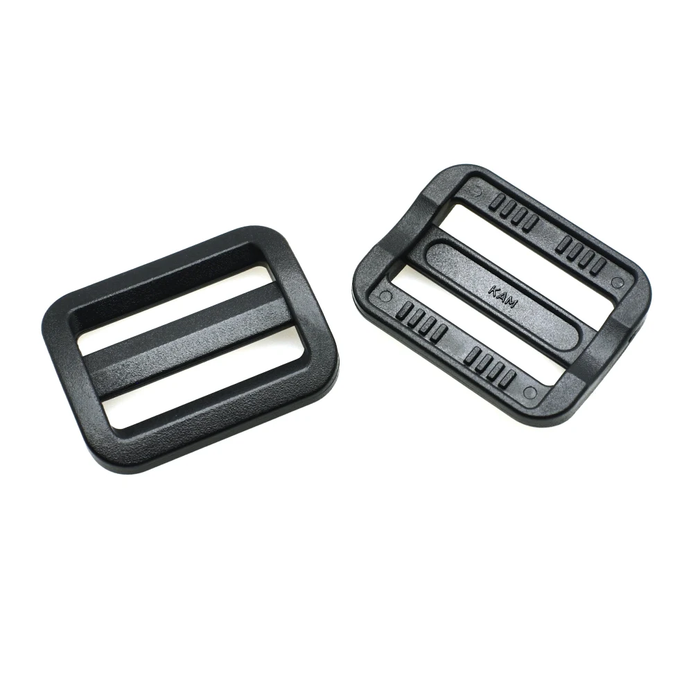Plastic Buckle Curve Tri-Glide Slider 20mm 25mm 32mm 38mm 50mm Adjustable for Belt Suitcase Bags DIY 5pcs