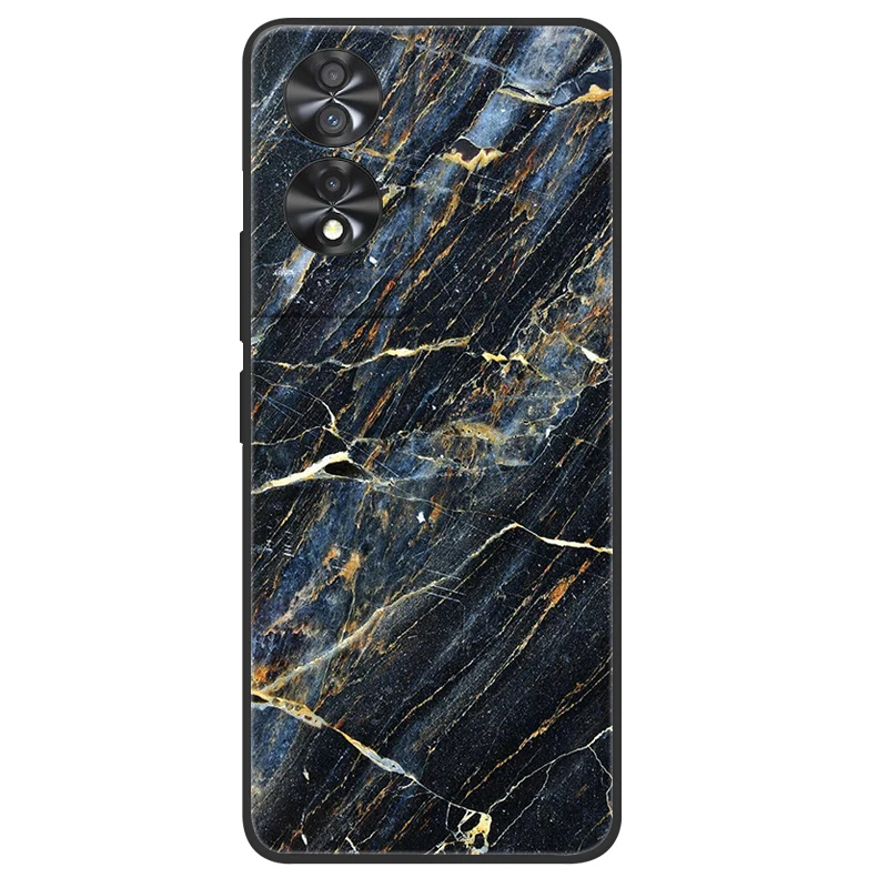 Elegant Marble Soft Matte Silicone Phone Case - Full Coverage Design, 6.78''