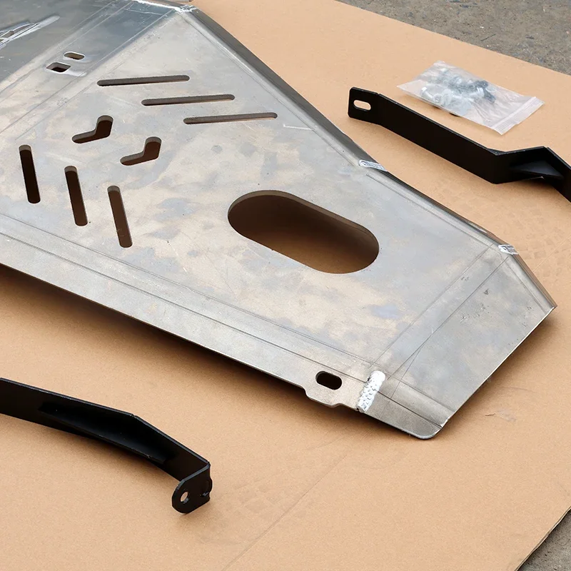 Wrangler JL underchassis protection plate modified Gladiator engine sand baffle