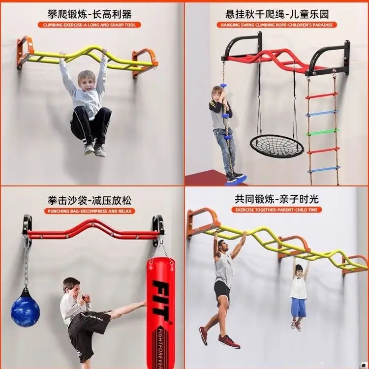 Wall Pull-up Horizontal Bars Climbing Ladder Sensory Training