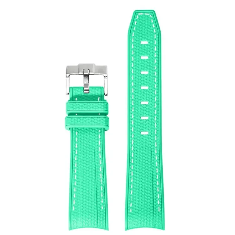 Premium 20mm Rubber Silicone Watch Band - Curved End Wrist Bracelet